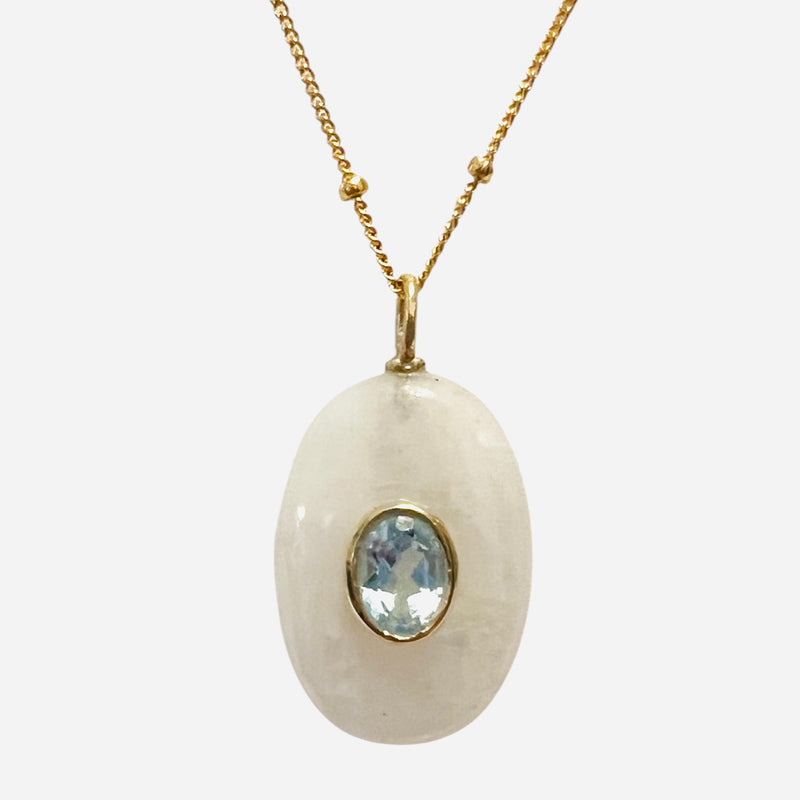 Menemsha Moonstone Pendant Necklace