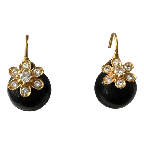Davenport Flower Earring - 3 Gemstone Options