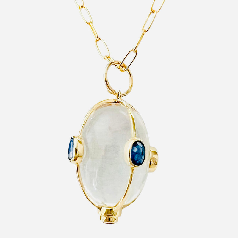 Jupiter 14k Gold Pendant Necklace - 2 Gemstone Options