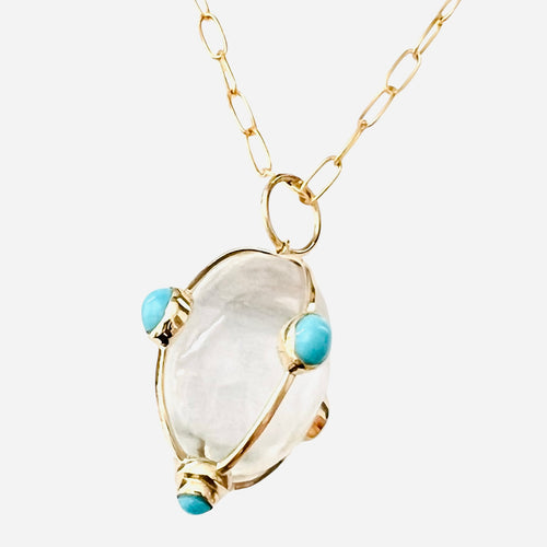 Jupiter 14k Gold Pendant Necklace - 2 Gemstone Options