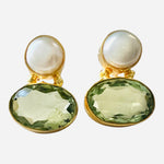 Davenport Pearl Post Earring - 4 Color Options