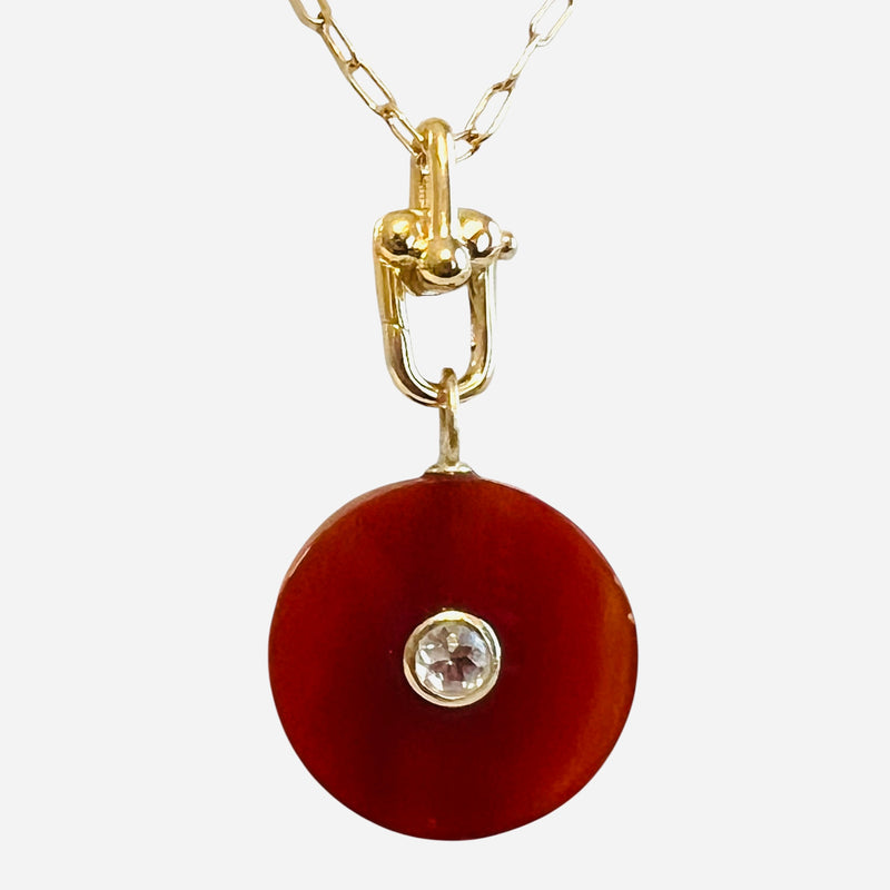 Carolina Carnelian Pendant Necklace