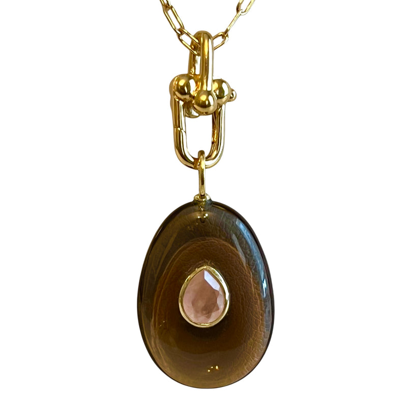 Atlanta Smokey Quartz Pendant Necklace