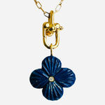Clover Gemstone Pendant Necklace - 2 Options