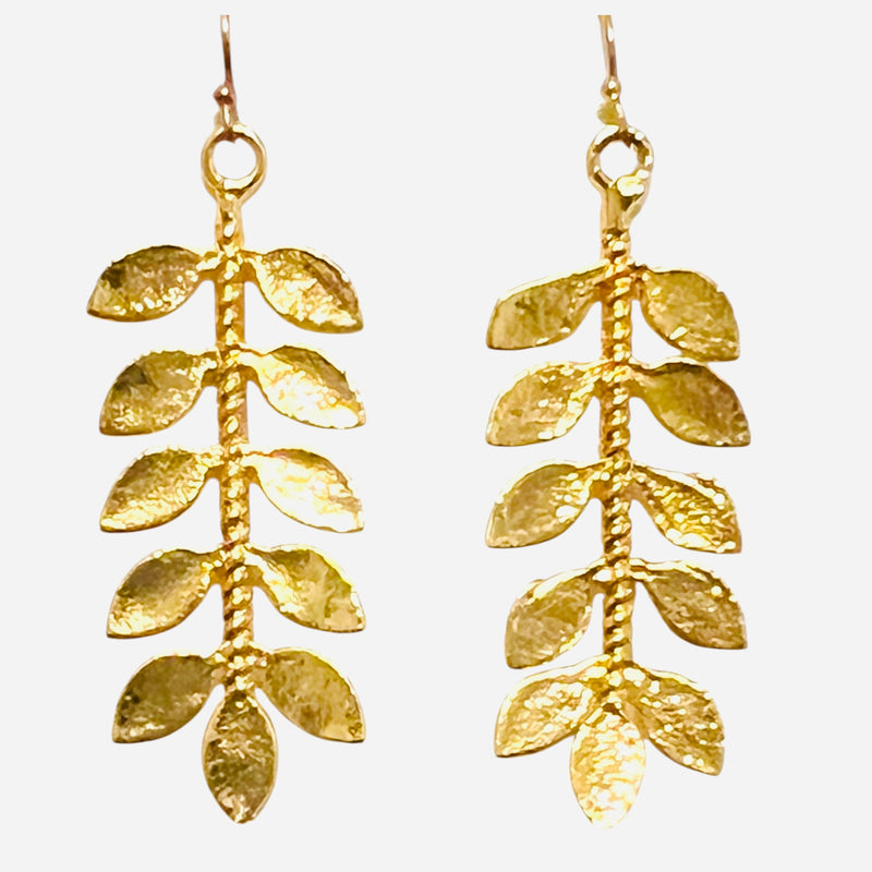 Gold Leaf Earring
