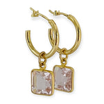 Lillian Gold Fill Hoop Earring (6 Gemstone Options)