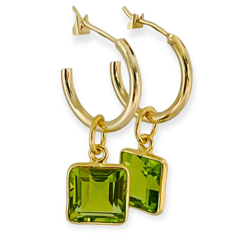 Lillian Gold Fill Hoop Earring (6 Gemstone Options)
