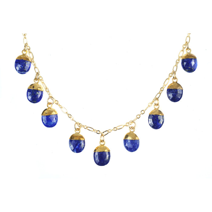 Kyle Necklace - (10 Gemstone Options)