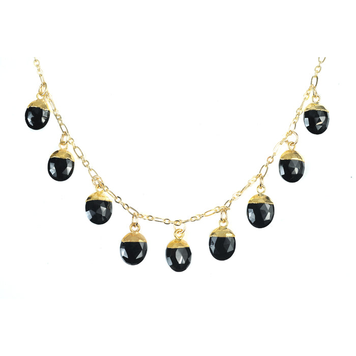 Kyle Necklace - (10 Gemstone Options)