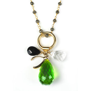 Capri Charm Necklace - (12 Stone Options)