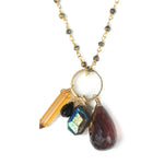 Capri Charm Necklace - (12 Stone Options)