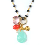 Capri Charm Necklace - (12 Stone Options)