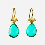 Shell Earring - (6 Gemstone Options)