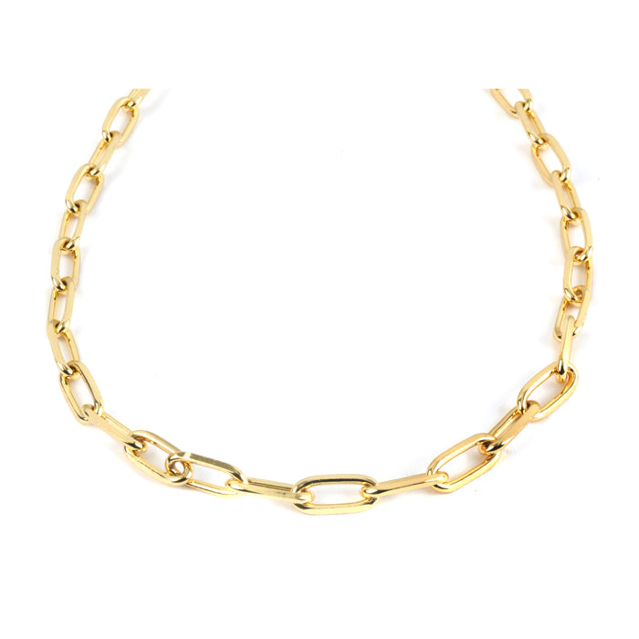 Lauren Small Paper Clip Gold Chain Necklace