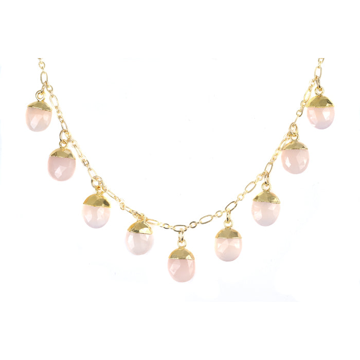 Kyle Necklace - (10 Gemstone Options)