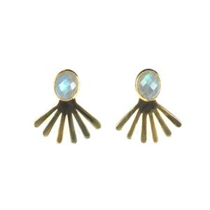 Rae Ear Jacket Earring - (9 Gemstone Options)