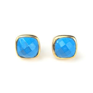 Mallorca Stud Earring - ( 11 Gemstone Options)