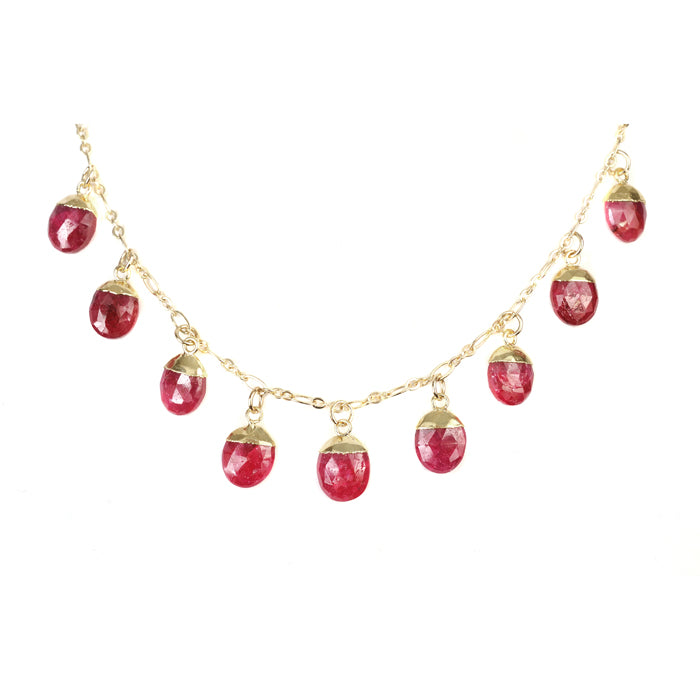 Kyle Necklace - (10 Gemstone Options)