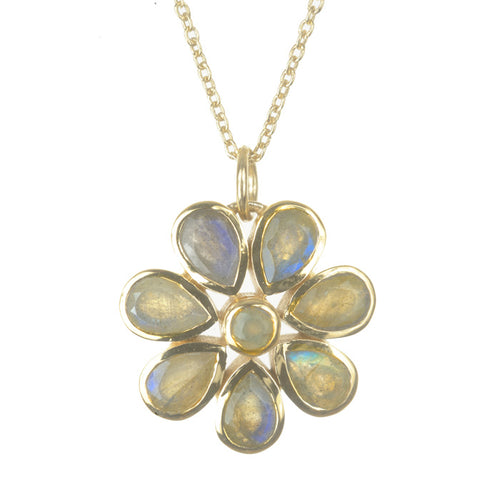 Diana Pendant Necklace - (13 Gemstone Options)