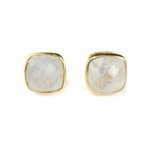 Mallorca Stud Earring - ( 11 Gemstone Options)