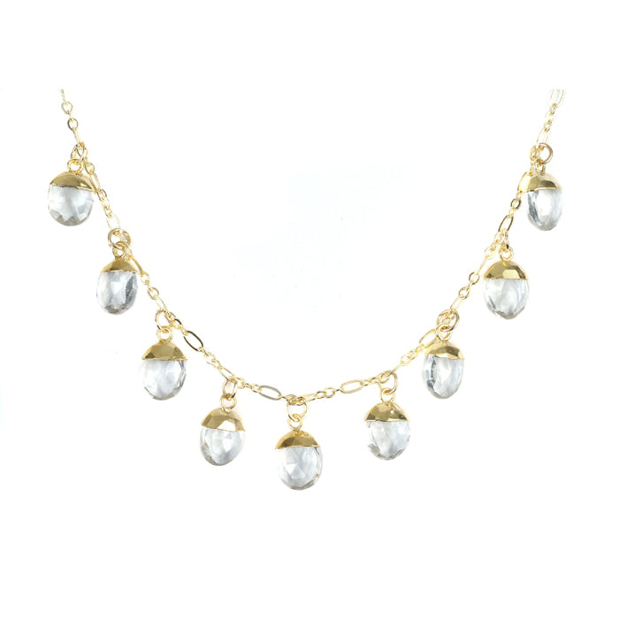 Kyle Necklace - (10 Gemstone Options)