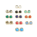 Mallorca Stud Earring - ( 11 Gemstone Options)