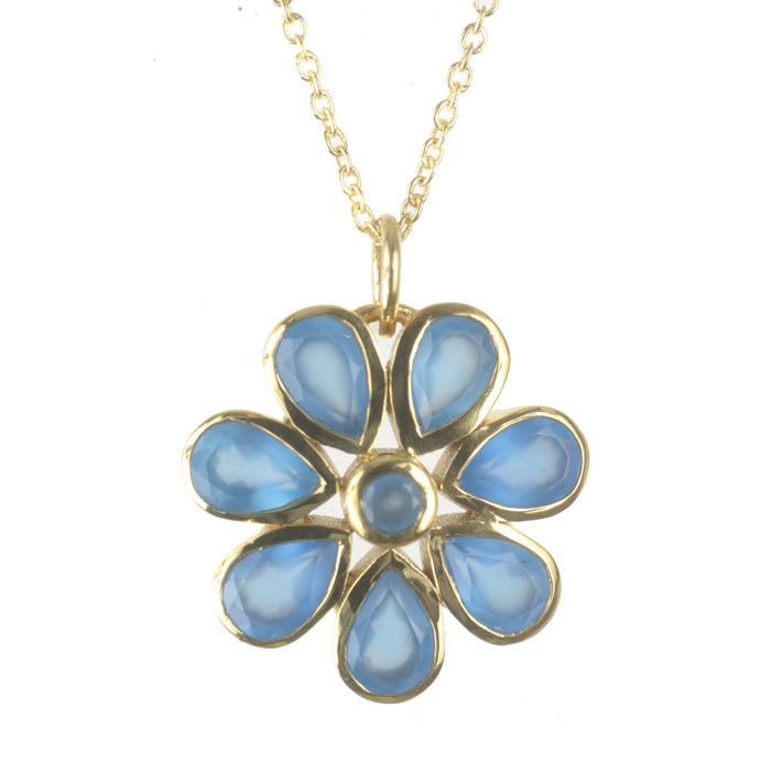 Diana Pendant Necklace - (13 Gemstone Options)