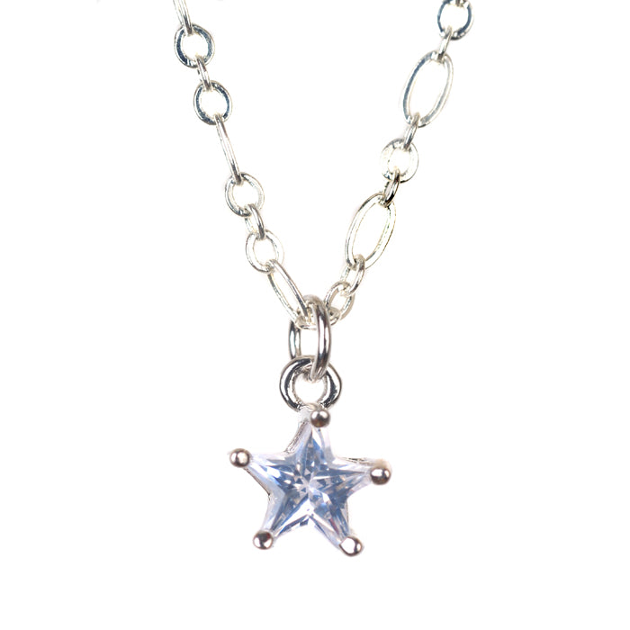 Tiny Shining Star Pendant Necklace - (2 Metal Options)