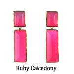 Sasha Earring - (9 Gemstone Options)