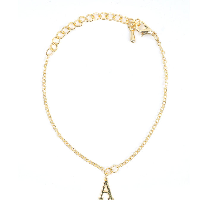 Extra Letter for Alphabet Initial Bracelet - (26 Gold Letters)