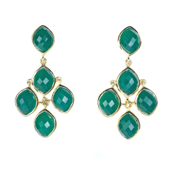 Katya Earring - (10 Gemstone Options)