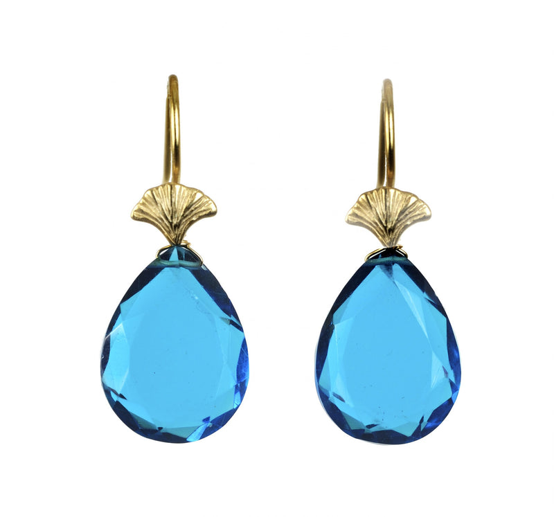 Shell Earring - (6 Gemstone Options)