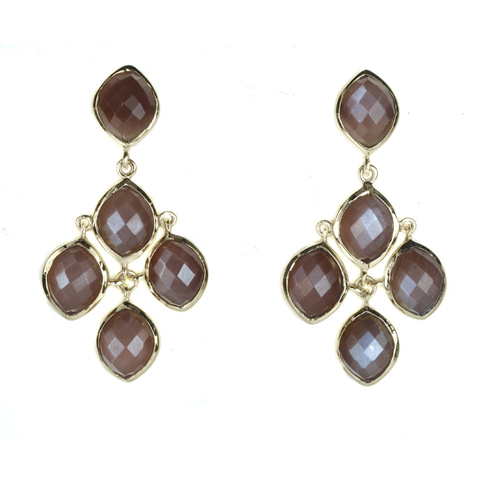 Katya Earring - (10 Gemstone Options)