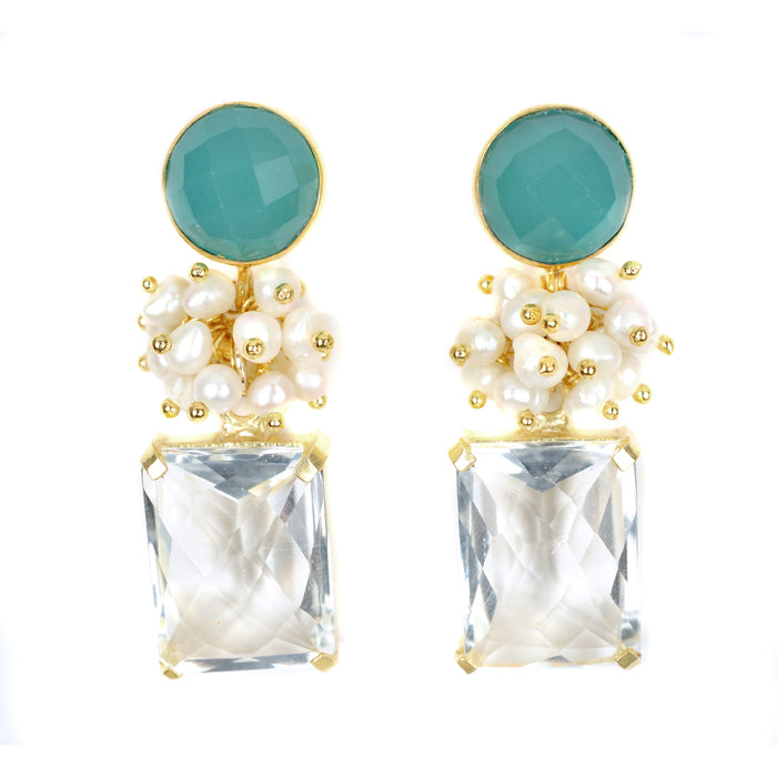 Alden Earring - 12 Gemstone Options