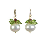 Delray Pearl Earring - 11 Gemstone Options