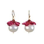 Delray Pearl Earring - 11 Gemstone Options