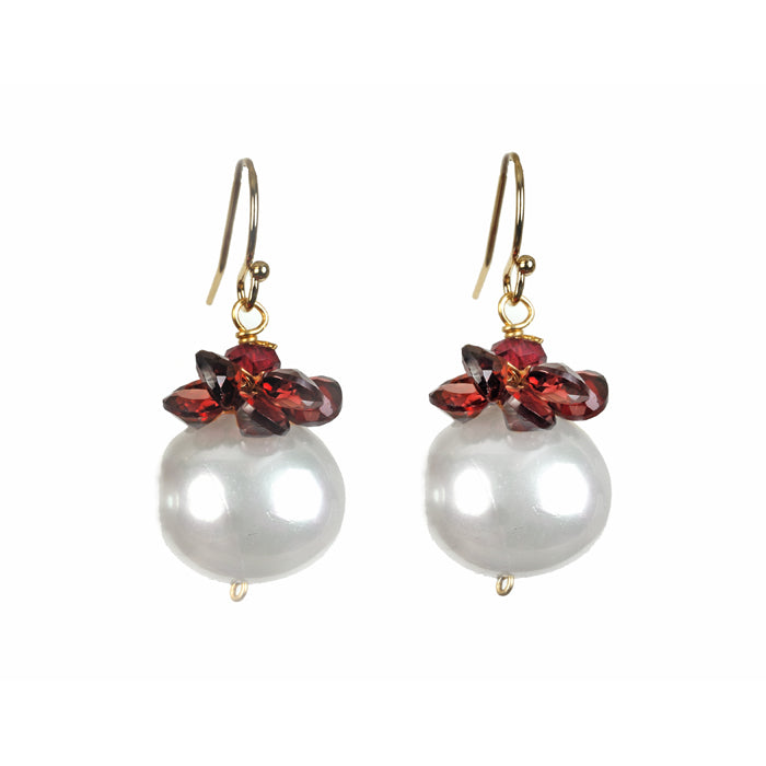 Delray Pearl Earring - 11 Gemstone Options