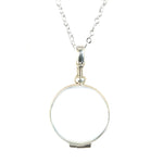 Crystal Locket Pendant Necklace - (2 Metal Options)