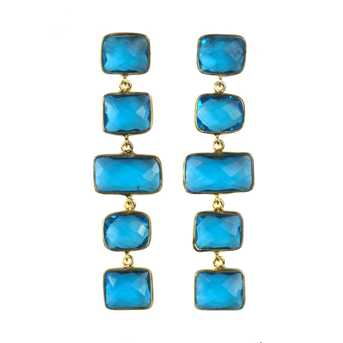 Cyprus Earring - (6 Gemstone Options)