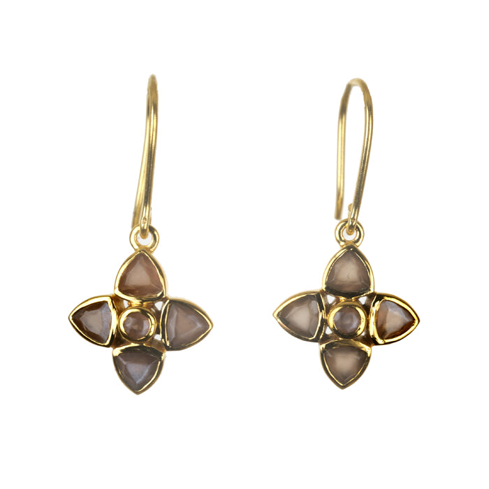 Magnolia Earring - (10 Gemstone Options)