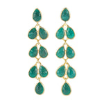 Mia Gold Earring - 11 Gemstone Options