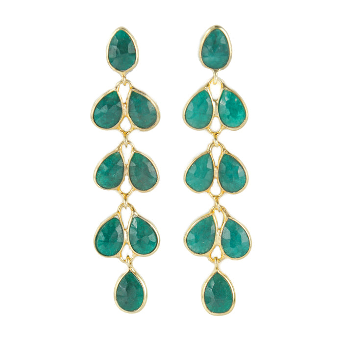 Mia Gold Earring - 11 Gemstone Options