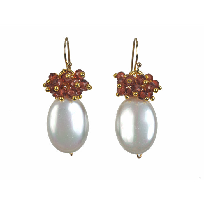 Sarasota Pearl Earring - (5 stone Options)