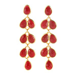 Mia Gold Earring - 11 Gemstone Options