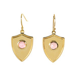 Protective Shield Earring - (12 Birthstone Options)
