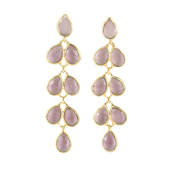 Mia Gold Earring - 11 Gemstone Options