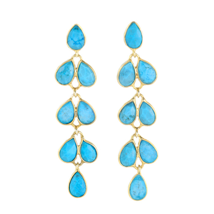 Mia Gold Earring - 11 Gemstone Options