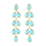 Mia Gold Earring - 11 Gemstone Options