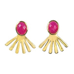 Rae Ear Jacket Earring - (9 Gemstone Options)