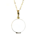 Crystal Locket Pendant Necklace - (2 Metal Options)